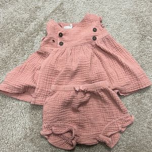 Oliver & Rain bloomers and top, 3 months
